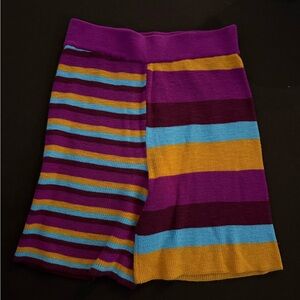 Colorful Striped Women's Mini Shorts